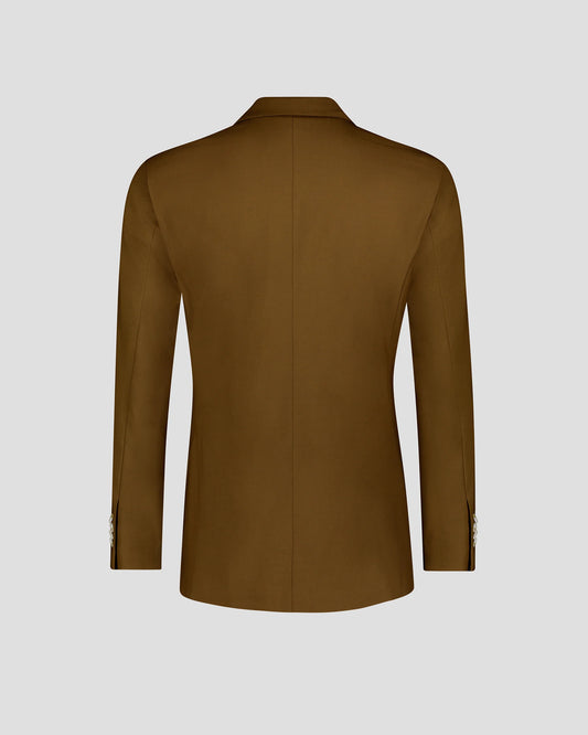 Brown Peak Lapel Double-breasted 2-piece Suit