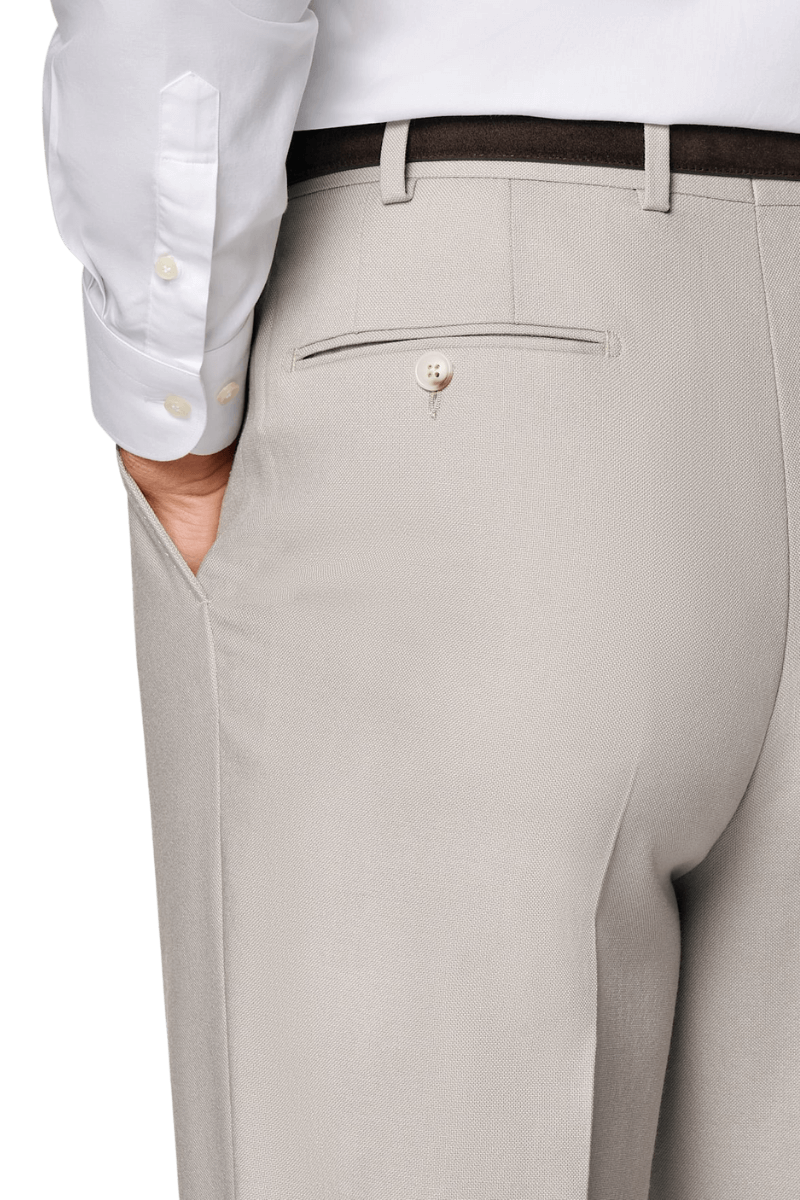 White 2-Button Wool Single Breasted Suit