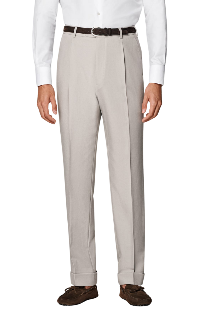 White 2-Button Wool Single Breasted Suit