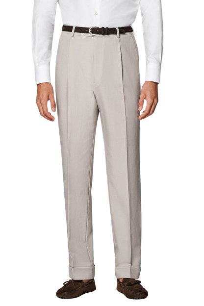 White 2-Button Wool Single Breasted Suit