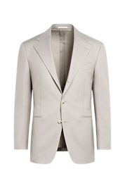 White 2-Button Wool Single Breasted Suit