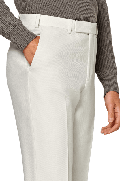 White Modern Fit Wool Double Breasted Suit