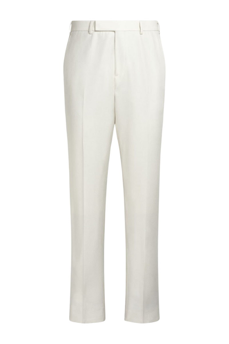 White Modern Fit Wool Double Breasted Suit