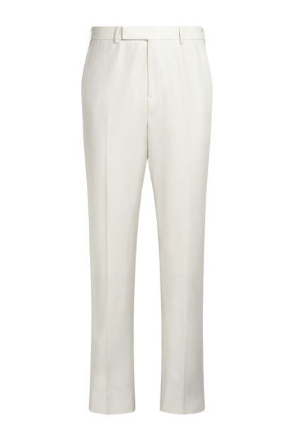 White Modern Fit Wool Double Breasted Suit