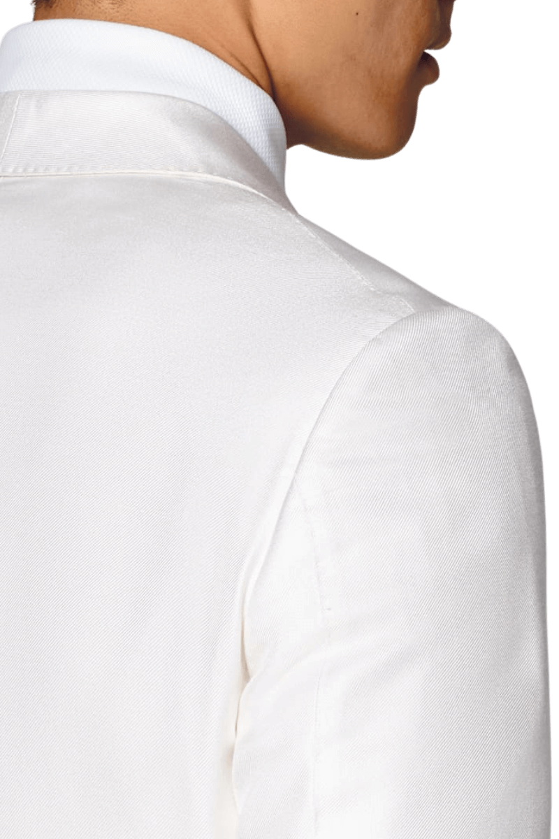 White Silk Shawl Lapel Single Breasted Jacket