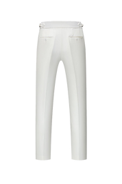 White Wool 2-Button Stretch Performance Suit