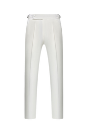 White Wool 2-Button Stretch Performance Suit