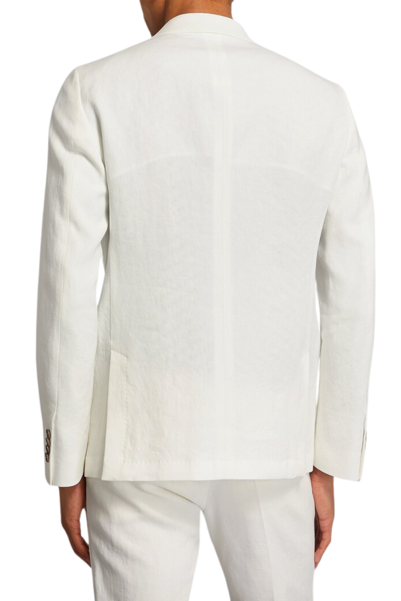 Costume croisé 2 pièces coupe standard blanc 