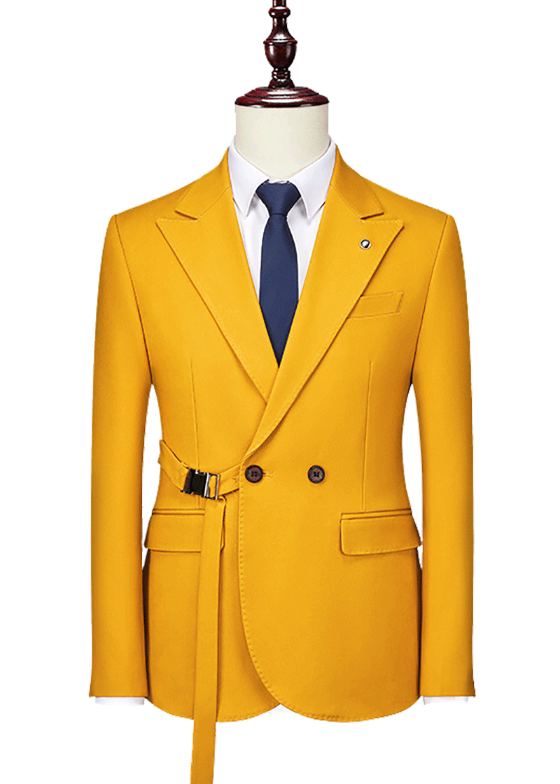 Yellow-2-Button-Flexible-Waistband-Modern-Fit-Suit-Jacket.png