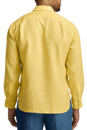 Yellow Linen Classic Solid Shirt