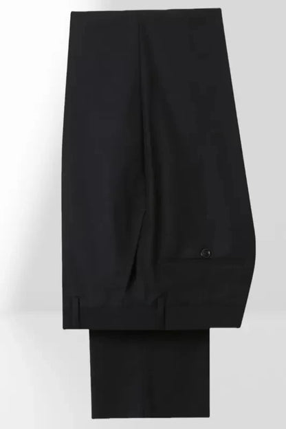 Black/Red Peak Lapel Double-breasted 2-piece suit