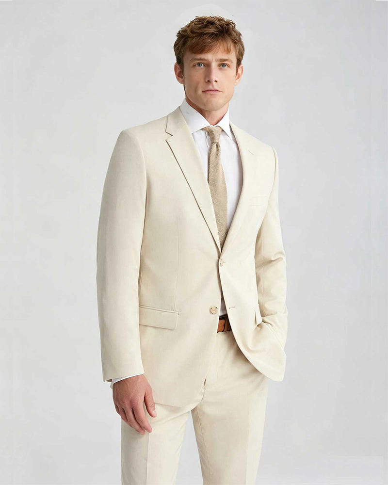 Men's Notch Lapel 2 Piece Suit