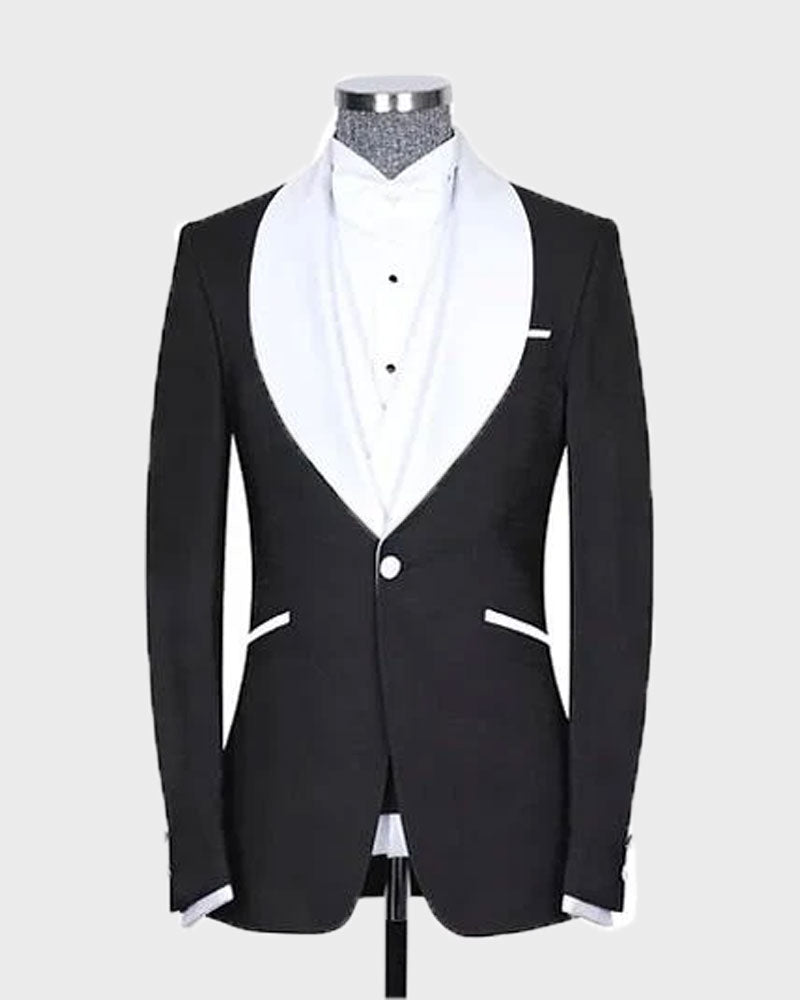 Men's Shawl Lapel 3 Piece Tuxedo