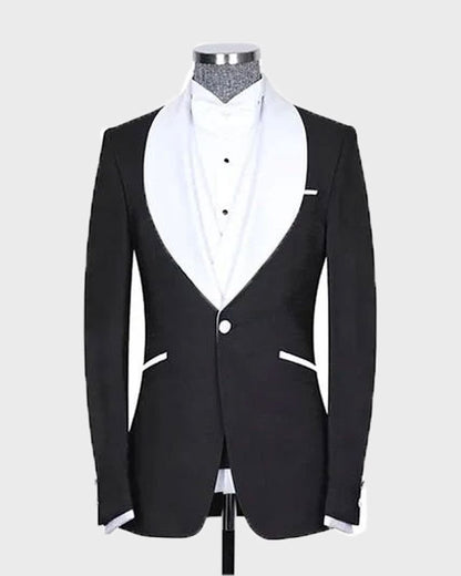Men's Shawl Lapel 3 Piece Tuxedo