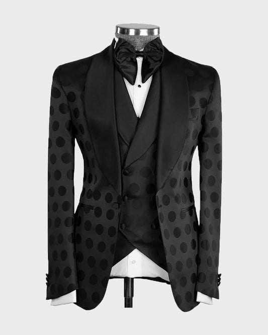Men's Shawl Lapel 3 Piece Tuxedo