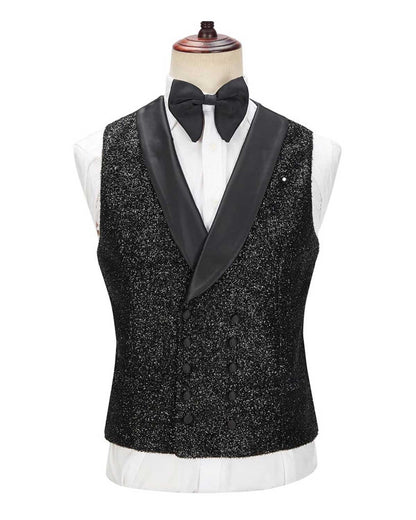 Black Sparkly 3-piece Tuxedo