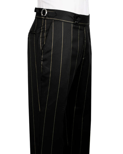 Men's Striped Double-breasted 2-piece Suit