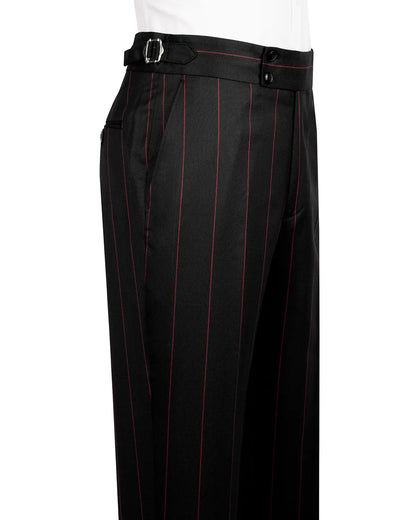Bold Striped Double-breasted 2-piece Suit