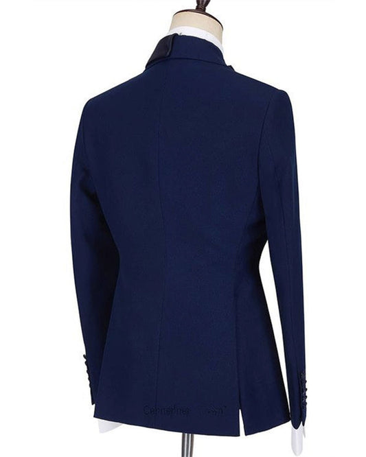Navy One-button 2-piece Tuxedo