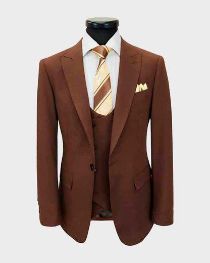 Men's Peak lapel 3-piece Suit