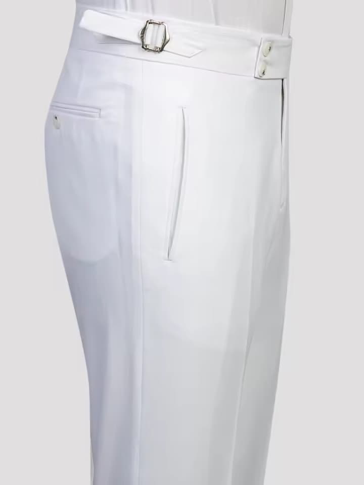 White Three-Piece Suit for Men – Slim Fit Peak Lapel Wedding & Formal Tuxedo Set