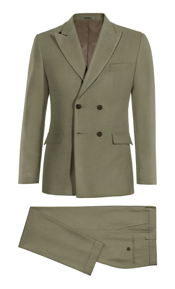 Linen Peak Lapel 2-piece Suit