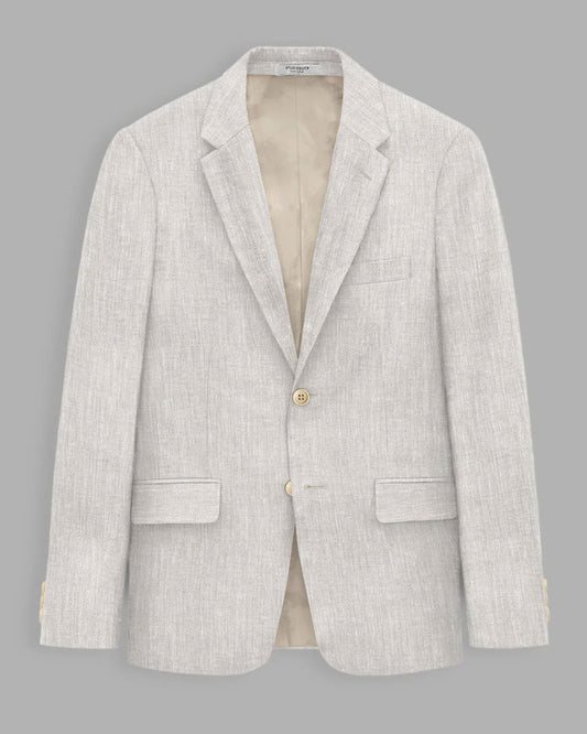 Costume gris 2 pièces à revers pointus et 2 boutons 