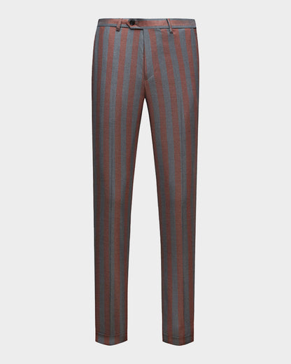 Bold Striped Double-breasted 2-piece Suit