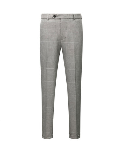 Men's Plaid Peak Lapel 3-piece Suit