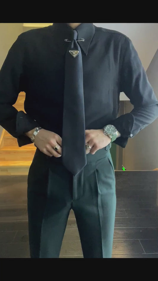 Green 3 Piece Peaked Lapel 2-Button Suit