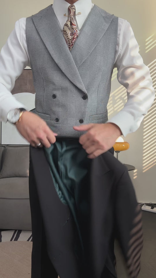 Black Slim Fit 2 Piece 2 Button Suit