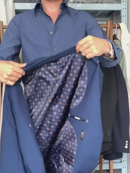 Cobalt Blue Notch Lapel 2-Button Blazer Suit