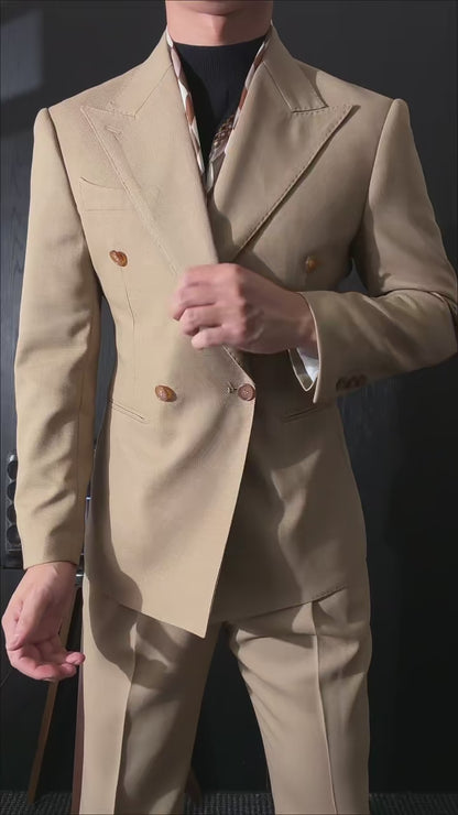 Men's Four-button 2-piece Suit