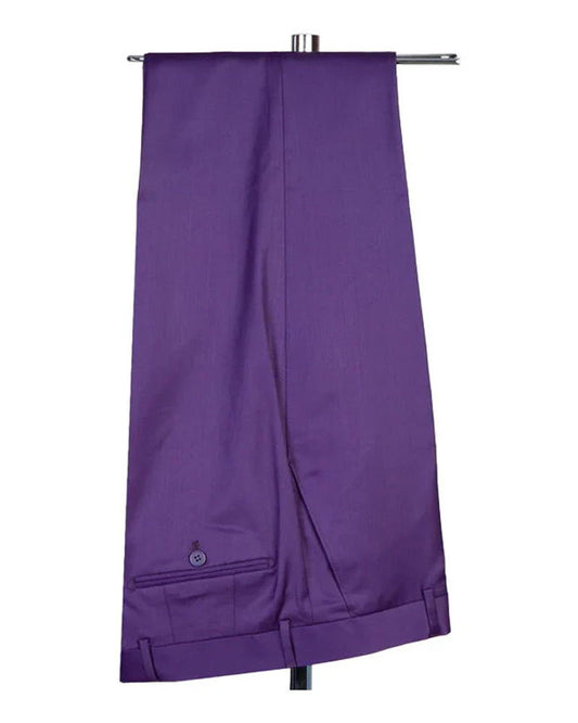 Amethyst Purple 2 Piece Peaked Lapel Double Breasted Suit