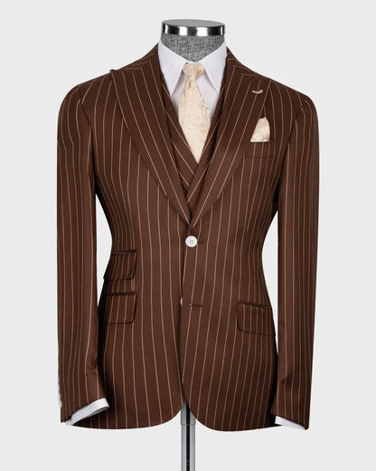 Costume gris 2 pièces à revers pointus et 2 boutons 