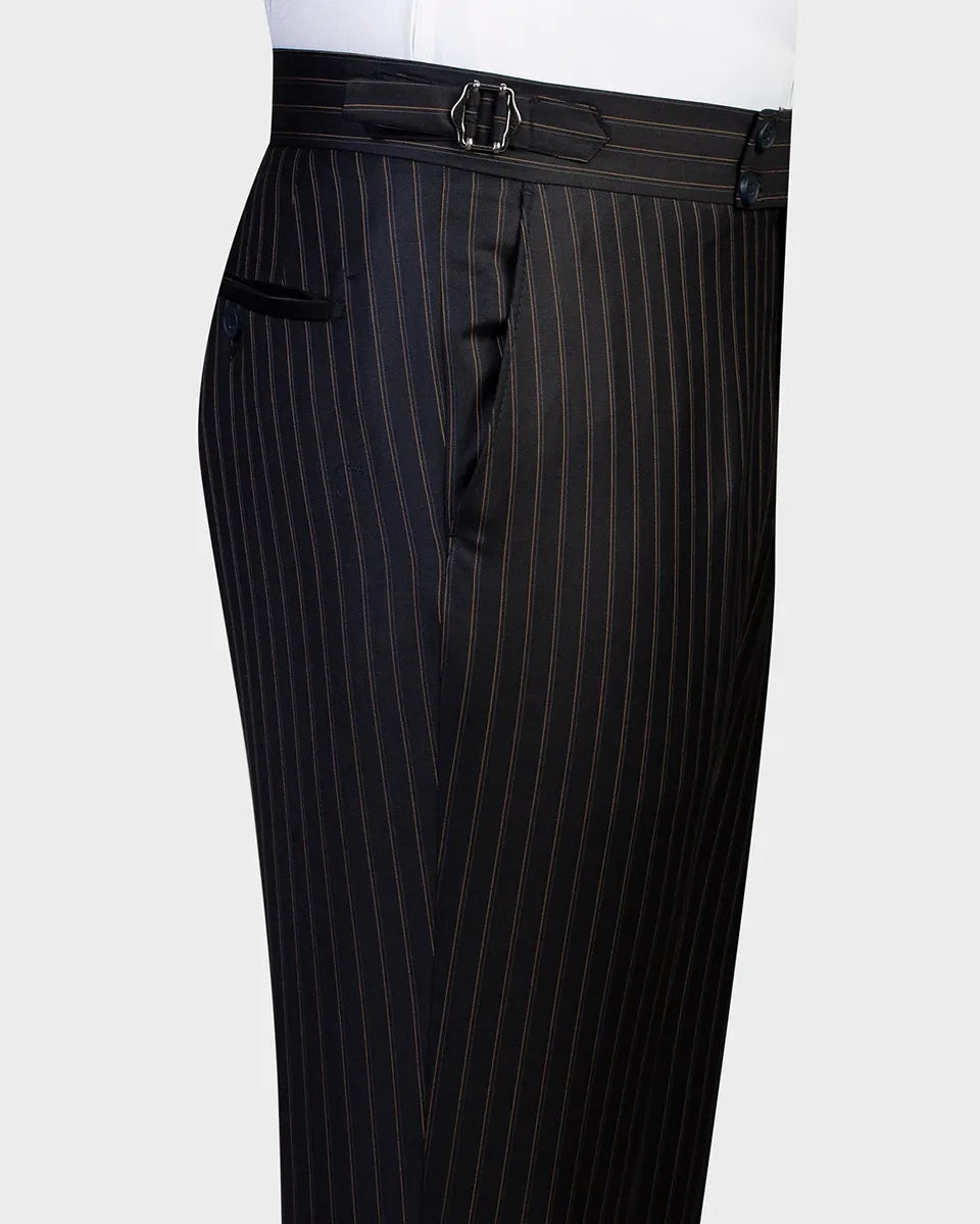 Stylish Striped Double-breasted 2 Piece Suit