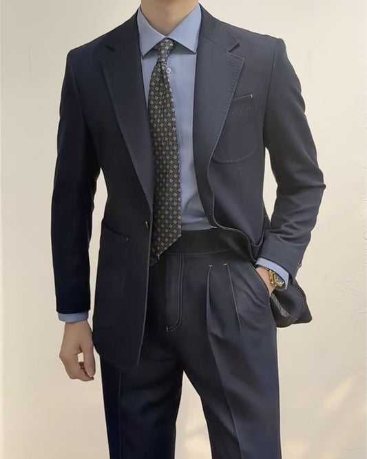 Chic One-button 2-piece Suit