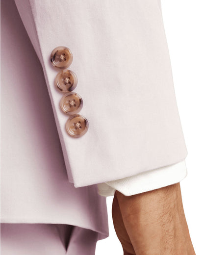 Pink Italian 2-button Modern Fit Single Breasted Suit
