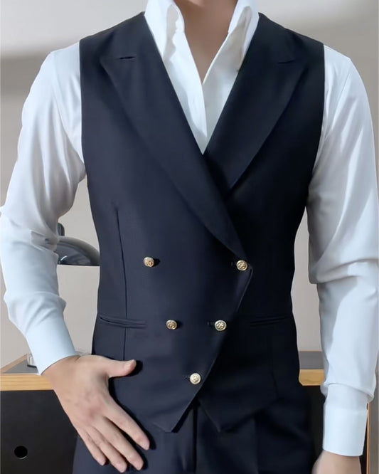 Men's Stylish Peak Lapel Vest