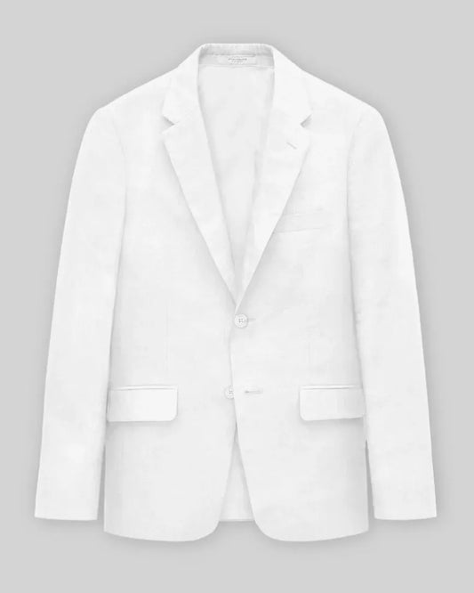 Costume gris 2 pièces à revers pointus et 2 boutons 