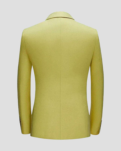 Men's Peak Lapel 3 Piece Suit